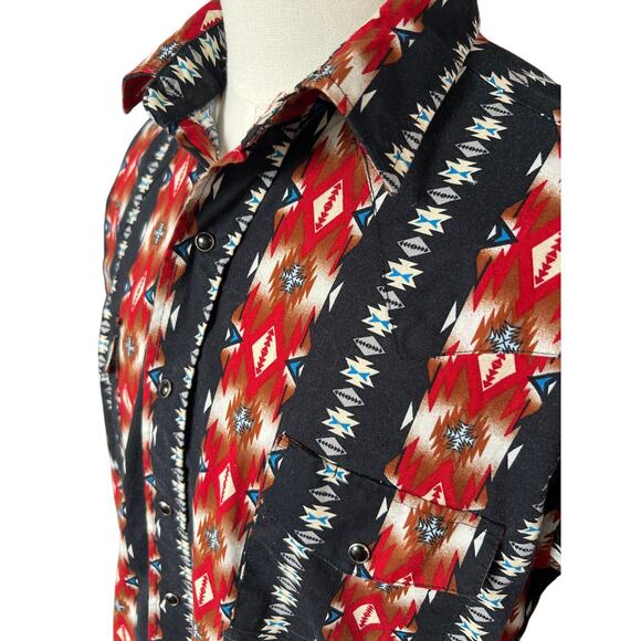 Vintage Panhandle Slim Men's Western Shirt Size L Button Down Pearl Snaps Texas - Picture 3 of 9